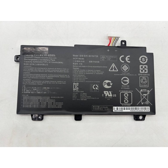 ASUS Other - ASUS B31N1726 Laptop Battery 11.4V 48Wh 4240mAh